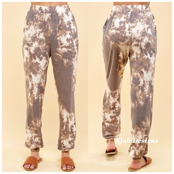 ❤️LAST Flat Front Relaxed Fit Terry Tie Dye Jogger - Picture 4 of 5